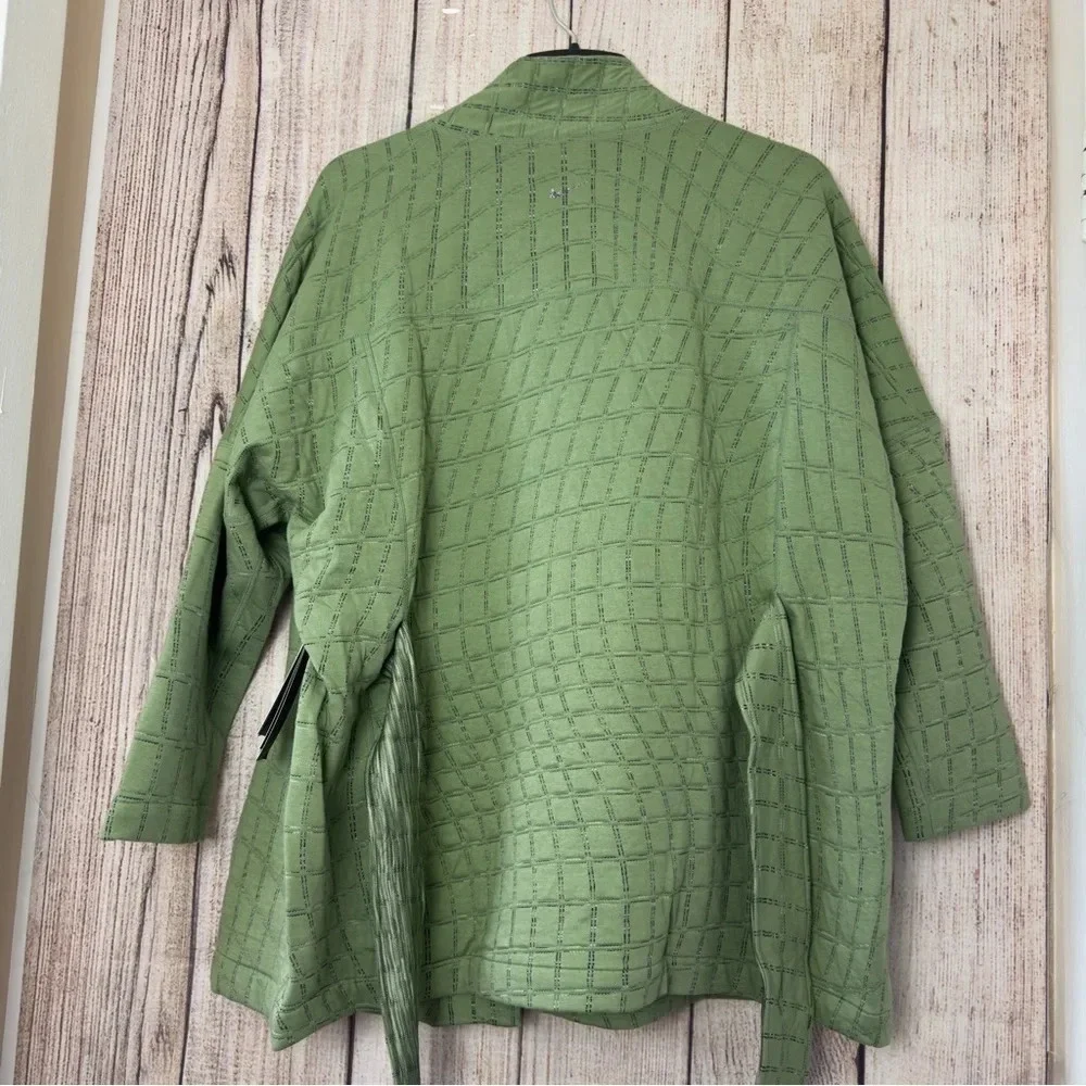Nike Womens Yoga Therma Fit Jacquard Reversible Oversized Kimono Top  Large